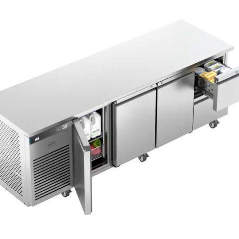 Foster EP1/4H/43-308 EcoPro G3 3 Door & 2 Drawer Refrigerated Counter, 585 Litres