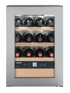 Liebherr WKES 653 Stainless Steel Undercounter Wine Cooler, 48 Litres
