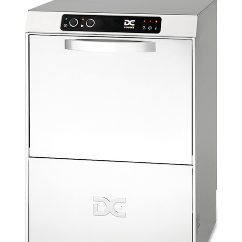 DC SD45AIS Standard Range 450mm Basket Frontloading Commercial Dishwasher with Break Tank & Integral Water Sofener, 14 Plates