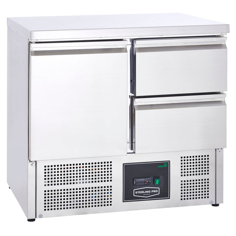 Sterling Pro Cobus SPU201-2D Undermounted Fridge Counter 2 Drawers 1 Door, 230 Litres