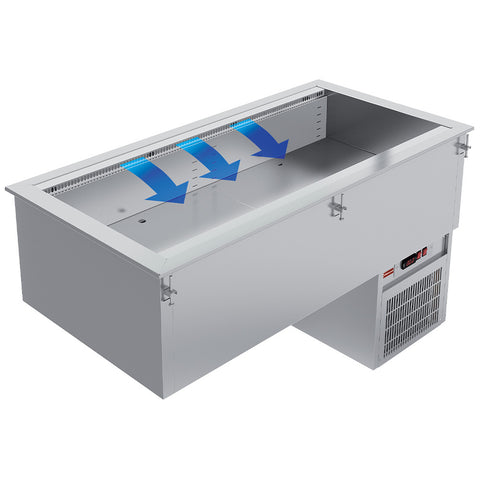 Diamond IN/RCX12-R9V Refrigerated Basin, 3 x GN1/1