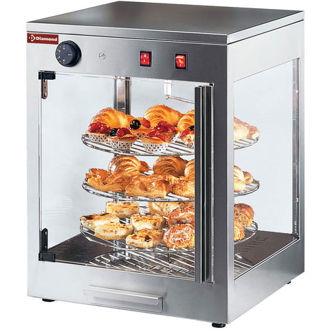 Diamond PIZZA/D42 Heated Pizza Rotating Display, 0.7kW