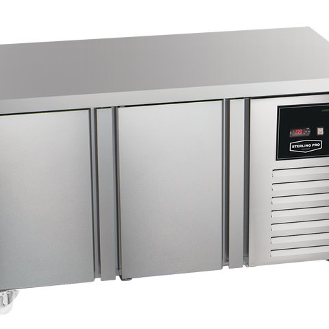 Sterling Pro Green SPI-6-150-20-NS Stainless Steel 2 Door Fridge Counter, 600mm Deep