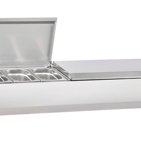 Sterling Pro Cobus SPT2000-330-SS Topping Well with Stainless Steel Lid, 10 x GN1/4