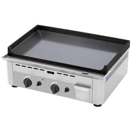 Diverso WR-GP60-SS Gas griddle plate, double, enamelled