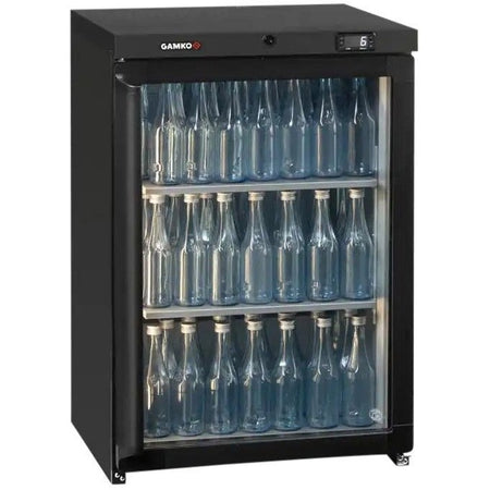 Gamko LG3-150RG Maxiglass Low Height Glass Door Bottle Cooler, 125 Litres