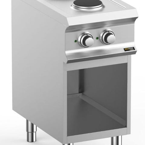 Hobart Ecomax HEPR74A 2 Plate Round Hob on Open Cupboard, 4.1kW
