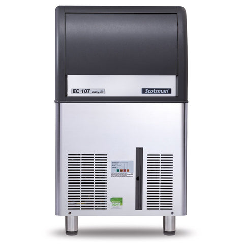 Scotsman EC 107 Eco-X Self Contained Gourmet Ice Maker, 53kg/24hrs Output / 23kg Storage