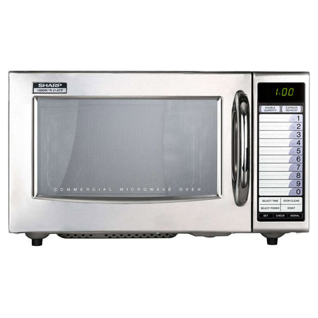 Sharp R21AT Medium Duty Commercial Microwave Oven, 1000W